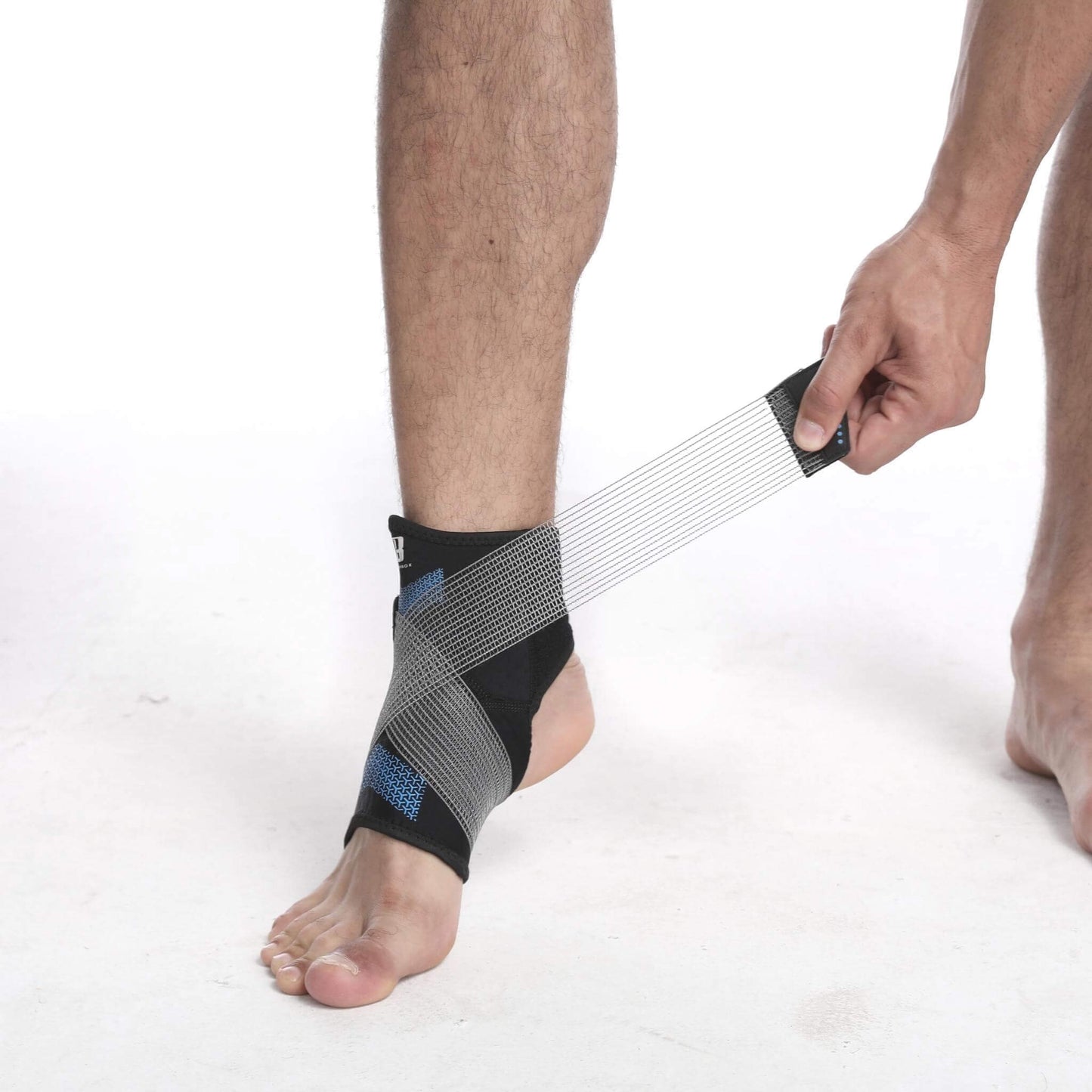 Ankle Support Brace with Compression Strap